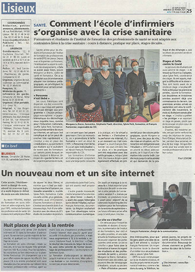 IFPS Lisieux Site internet article Le Pays D'Auge