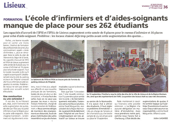 L'école d'infirmiers et d'aides-soignants manque de place pour ses 262 étudiants